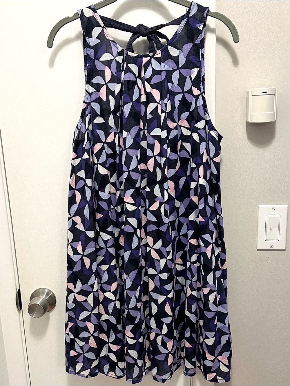 Kate Spade New York Cotton Sleeveless Tie Open Back Mini Cover Up Summer Dress S - Picture 1 of 7